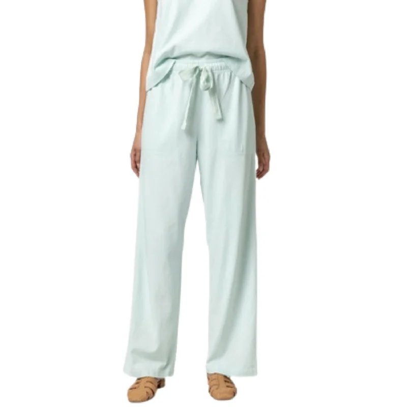 Fashion Expert Drawstring Waist Pant In Sky