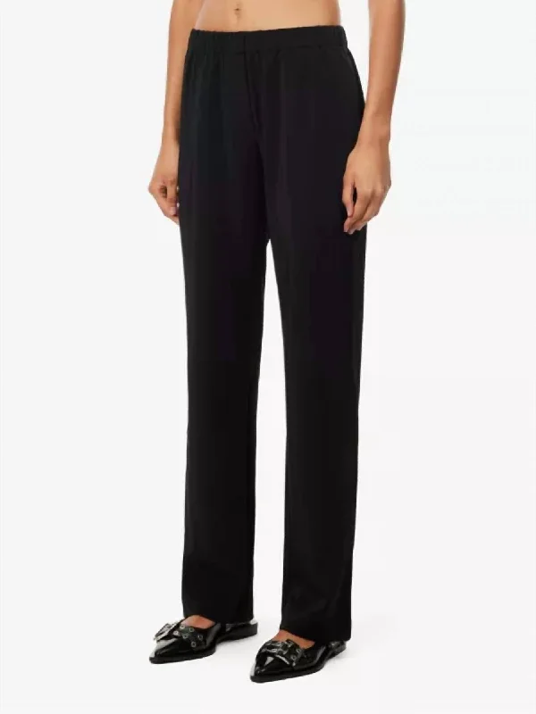 High-end Fashion Hoys Straight Pant In Black