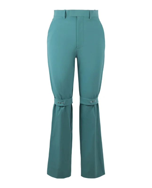 Classic Style Knee Strap Trousers