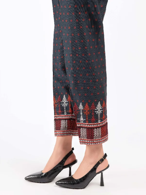 Breathable Design Printed Khaddar Trousers