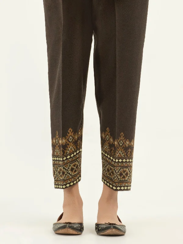 Fashion And Simplicity Printed Khaddar Trousers(Pret)