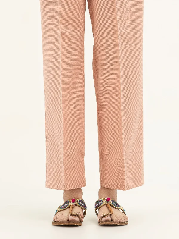 Creative Prints Dyed Khaddar Trousers(Pret)