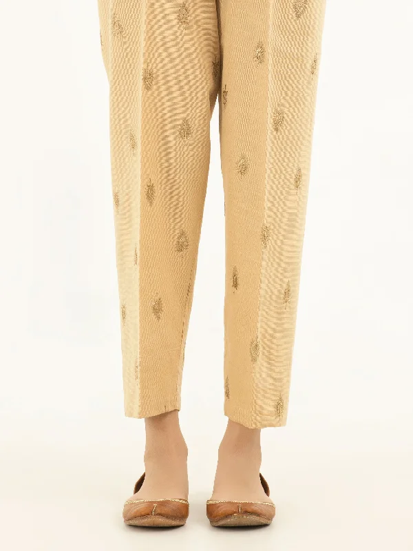 High-end Sense Embroidered Khaddar Trousers