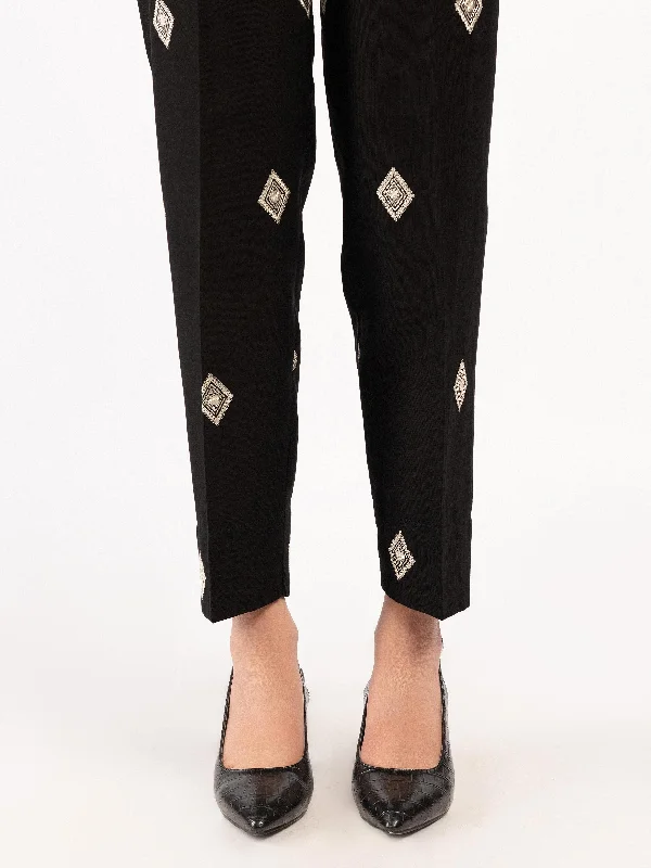 Sports Trend Embroidered Khaddar Trousers