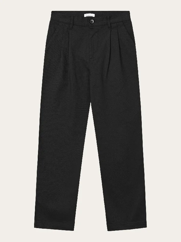 Classic Items POSEY wide high-rise twill pants - Black Jet