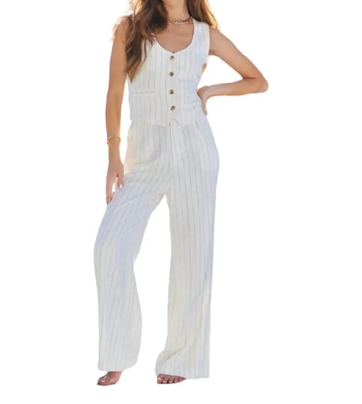 Free And Comfortable Sorrento Pants In White