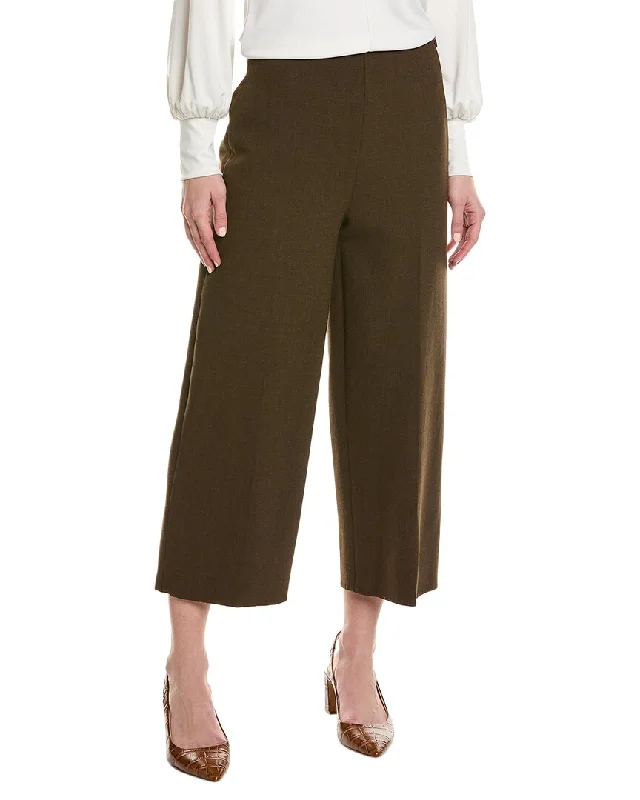 Goddess Style Vince Crop Wide Leg Wool-Blend Pant