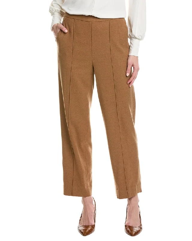 Comfortable Mind Vince Mid-Rise Wool-Blend Easy Pant