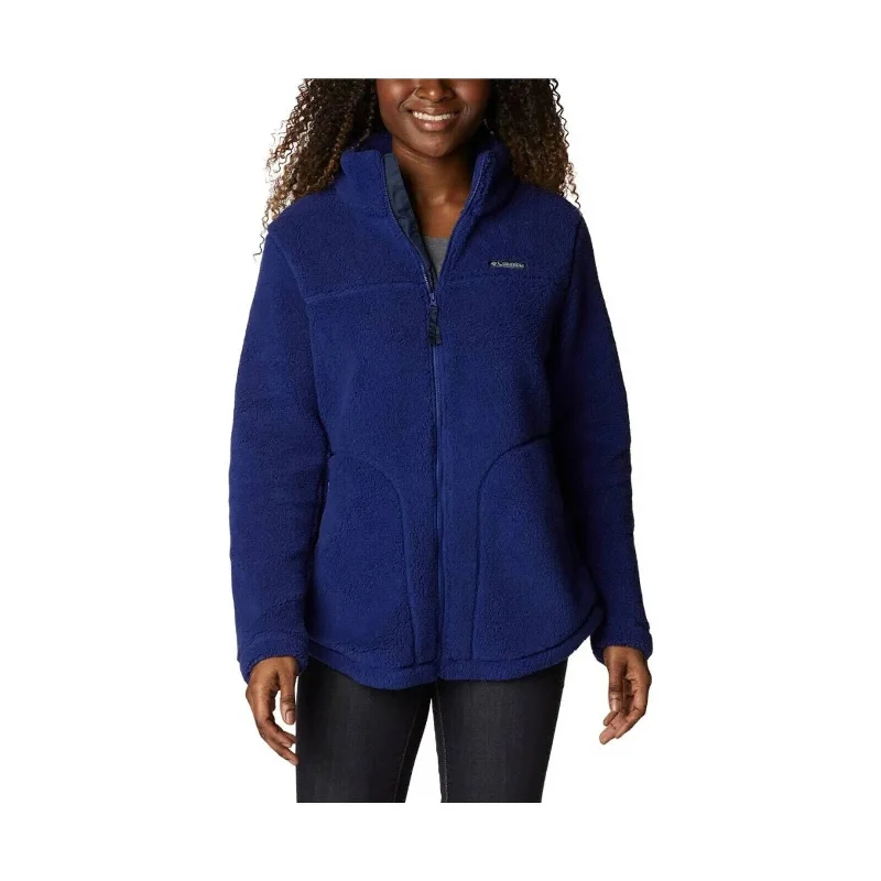 Fashion Wear Columbia 1939901432 Women Blue West Bend Sherpa Full-Zip Fleece Jacket L NCL615