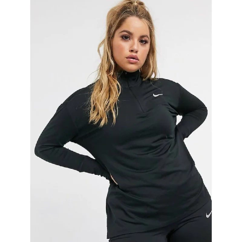 High-end Design Nike Element Running Top Black  AO8125-010 Women's