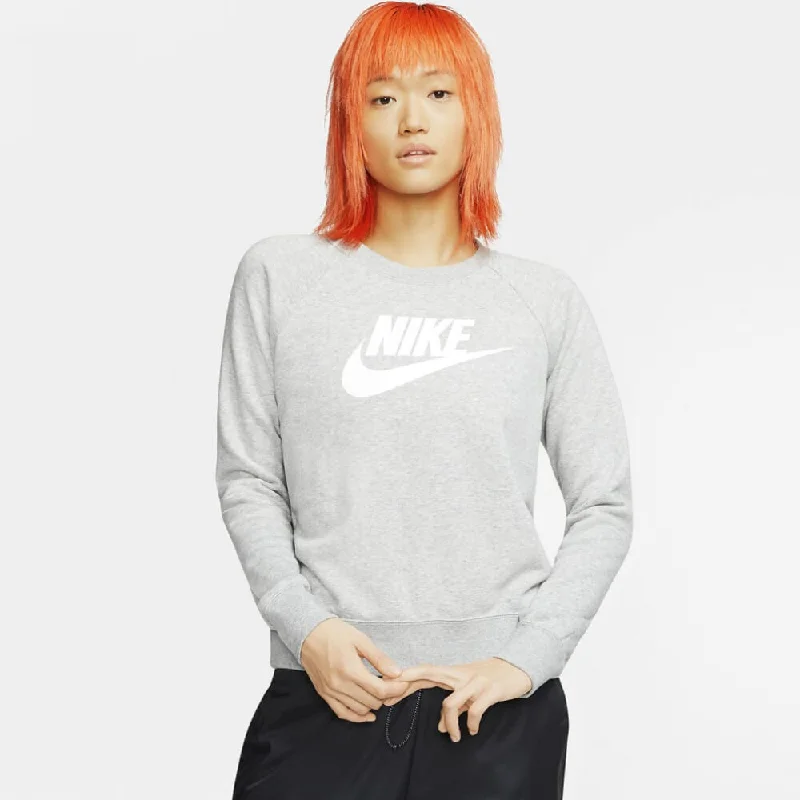 Romantic Temperament Nike Sportswear Essential Fleece Sweatshirt Grey  BV4112-063 Women's