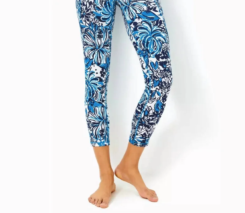 Fashionable And Fashionable South Beach High Rise Midi Legging In Navy Pandarama