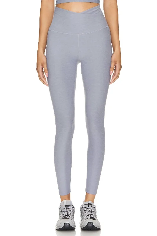 Celebrity Picks Spacedye At Your Leisure Hw Midi Legging In Cloud Heather Gray